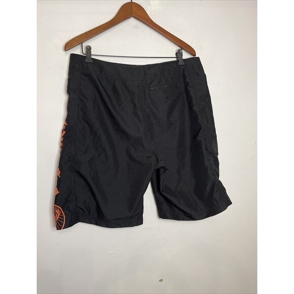 Jagermeister Swim Trunks Mens Size XL Drawstring Board Shorts Black - Picture 6 of 8